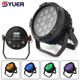 YUER™️ LED Waterproof Par Light 18x10W RGBW 4IN1/18x15W RGBWA 5IN1/18x18W RGBWA+UV 6IN1 LED Stage Light Par Light With DMX512 For Disco DJ Projector Party Decoration Night Light