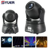 YUER™️ Lyre Spot LED 150W Gobo 7 Motifs 7 Couleurs Lumière Blanche Scène Intérieure DJ Disco Fête Mariage Décoration DMX Contrôle Musical