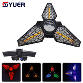 YUER™️ Lampe Rétro Rotative Feuille d'Érable Promise RVBW LED 250W Effet Stroboscope Lumière Rétro DMX Pour DJ Disco Scène Mariage Fête