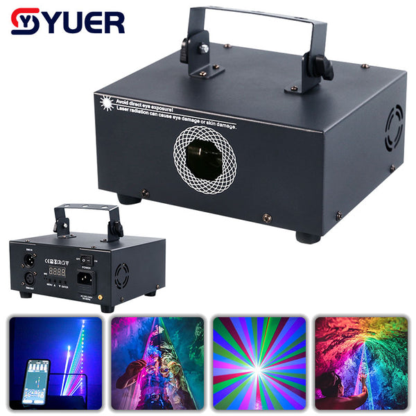 LASER LIGHT SHOW (300nw)2台セット 2Pcs 3000mW RGB 3in1 Moving Head Full Color Laser Bar Party