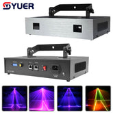 YUER™️ Lumière Laser d'Animation Double Tête Pleine Couleur 20K Galvanomètre DMX512 Contrôle Vocal Pour DJ Discothèque Mariage Scène Bar Boîte de Nuit