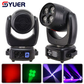 YUER™️ (Rotation du miroir) LYRE LED ZOOM & BEAM & WASH Bee Eye 4X60W RGBW 4en1 pour Spectacle Scène DJ Club