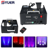 YUER™️ 2000W Machine à Brouillard à Double Tube Réglable Équipement à Effet de Scène pour Mariages Fêtes Événements Machine à Fumée LED RGB