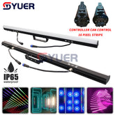 YUER™️ Waterproof IP65 Outdoor Aluminum White Circular Lens 80xSMD5050 LED Pixel Bars For Christmas Wedding DJ Party Stage Decor Lights