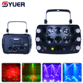 YUER™️ Lumière Laser Disco Papillon avec Télécommande DMX512 Faisceau Wash Lumière Décoration Mariage Club Dispositif Projecteur Stroboscopique Fête Vacances