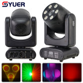 Lyre LED YUER™️ 150W Spot Beam Wash avec DMX, 7 Gobos, Prisme, Strobe, Effet de Focus, pour DJ, Disco, Fêtes, Effets de Scène de Noël
