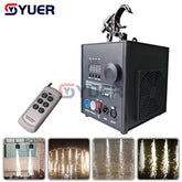 YUER™️ Machine de pulvérisation de fleurs à l'envers 600 W, machine à étincelles froides à distance sans fil DMX pour éclairage de scène de fête, effets étincelants