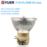 YUER™️ High Quality 200W 5R P HILIPS Lamp MSD Platinum Moving Head Light Metal Halide Lamp Beam Light For Stage DJ Disco Party Lighting