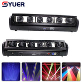 YUER™️ 6 Eyes Bar Light Fat Beam Laser Light RGB 6X500mw 6X2100mw DMX Control Moving Head Laser Light For Party Disco Wedding Stage