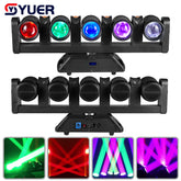 YUER™ Lyre à tête mobile 5x80W RGBW + faisceau doré 4x10W Contrôle DMX512 pour DJ Disco Scène Éclairage Spectacle Fête Club Parc Intérieur Bar