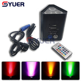 YUER™️ Mini LED Par Light 54W DMX Wireless RGBWA-UV 6IN1 For LED DJ Party Stage Lights Wash LED 2.4Ghz Wireless Remote Control Battery