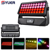 YUER™ IP65 Imperméable LED 40x15w RGBW 4-en-1 Projecteur Wash Lumière Par Lumière Stroboscopique Contrôle DMX512 pour Fête Mariage DJ Disco