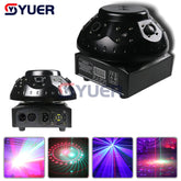 YUER™️ Modèle de grille de ciel étoilé à l'envers Projecteur laser à faisceau 3 en 1 Effet stroboscopique DMX512 pour DJ Disco Stage Music Party Dance Floor Bar