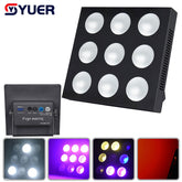 YUER™️ Lumières matricielles LED 9x12W RGBW 4in1 DMX512 Éclairage d'effet de scène idéal pour DJ Disco Party Dance Floor Clubs Bar et décorations de mariage