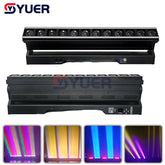 YUER™️ Lumière principale mobile de faisceau de 12X40W RGBW 4IN1 DMX512 lavage de mur de LED pour la lumière de barre de boîte de nuit d'éclairage d'effet de scène de fête de Disco de DJ