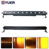YUER™️ Barre Stroboscopique Halogène 10x35W Blanc Chaud Clignotant Effet de Course DMX RDM Contrôle Lampe de Scène Dj Disco Soirée Spectacle d'Arrière-plan
