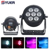 YUER™️ Projecteur PAR LED étanche 7x30W RGBW 4EN1 Pour DJ Disco Soirée Nightclub Mariage Éclairage de Scène Extérieur