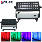 YUER™ Projecteur LED mural étanche 44x10W RGBW 4 en 1, lumière de scène extérieure pour Halloween, équipement d'éclairage DJ Disco