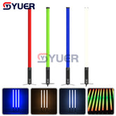 YUER™️ Pixel Tube éclairage batterie étanche DMX sans fil Wifi 360 Pixel Tube RGBWA 5in1 LED avec étui de Charge