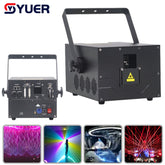 YUER™️ NOUVEAU 40KPPS 20W RVB Lumière laser à balayage polychrome Son automatique ILDA DMX DJ Disco Stage Party Bar Discothèque FB4 Lasershows