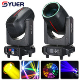 Lyre Beam YUER™ 420W 19R avec atomisation, zoom, gobos, anneau, éclairage de scène Rainbow, 4 prismes, 6+8+16+24 DMX pour DJ, discothèque, bar