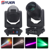 YUER™️ Lyre Asservie Faisceau Spot 371W avec Prisme Nid d'Abeille 17 Gobos Effet Brouillard Arc-en-Ciel DMX DJ Disco Fête Effet de Scène de Noël