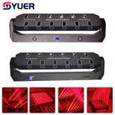 YUER™ Laser DJ 24 yeux, barre lumineuse laser rouge, effet de scène laser rouge, éclairage DMX512 pour DJ, discothèque, fête, karaoké, boîte de nuit, piste de danse