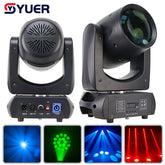 YUER™️ NOUVEAU Lyre LED 200W Faisceau Spot 18 Prismes Rotatifs Lumière de Scène DMX Effet Lumière Disco Dj Bar Mariage Club