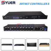 YUER™️ Artnet Dmx Control 8 Port Signal Converter Output 4096 Channels Dj Disco Party Stage Lighting Controller