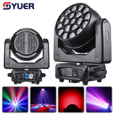 YUER™️ Copie Claypaky K10 19x15W Bee Eye RGBW 4en1 Lyre Wash LED Avec Zoom Et Rotation DMX512 Pour DJ Disco Bar Fête Boîte de Nuit Lumière de Scène