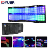 YUER™️ Nouveau Stroboscope LED 32+16 Segments RVBW Écran à Vagues Lumière de Scène Course de Chevaux DMX Décoration de Fête Concert DJ Équipement de Discothèque