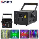YUER™️ Scanner polychrome 10W 40KPPS ILDA, projecteur Laser RGB Ultra DMX512, lumières de fête, décoration discothèque Disco de noël DJ Disco