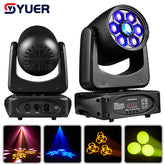 YUER™️ NOUVEAU Spot LED Bee Eye 150W Lumière Mobile Mobile et Gobo Prisme 3 Faces Contrôleur DMX Projecteur LED Lumière Disco Dj Party
