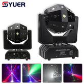 YUER™️ Festival DJ Disco Ball Lights LED faisceau laser stroboscopique 3in1 tête mobile football lumière DMX discothèque fête spectacle éclairage de scène