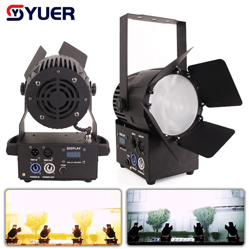YUER™️ COB Stage Light 200w True white + warm white Led Spot Light for Night club Party spot par light