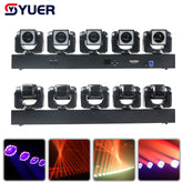 YUER™ 5X60W LED Lyre Beam Ring RGBW 4-en-1 DMX512 Effet de Lumière Scénique Stroboscope pour Spectacle en Direct DJ Boîte de Nuit Fête