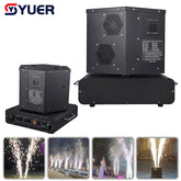 YUER™️ Machine à étincelles froides à double tête rotative 1500W, hauteur de pulvérisation 1-5M, DMX512, télécommande, équipement d'effet de scène, décoration de mariage, machine à étincelles de fête