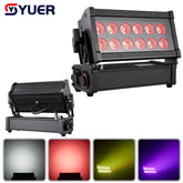 Projecteur PAR LED étanche IP65 YUER™ 12x10W RGBW 4-en-1 / 12x15W RGBWA UV 6-en-1 contrôle DMX512 pour fêtes, mariages, DJ, discothèques