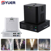 YUER™️ NOUVELLE Machine à étincelles froides rotatives 1300w, arroseur à double rotation, équipement d'effet de scène, décoration de mariage, Machine à étincelles de fête