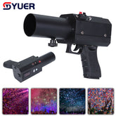 YUER™️ MINI Pistolet à feux d'artifice électronique à tête unique, Disco DJ, Imprimante à jet de papier d'ambiance portative, Pistolet à papier coloré, Accessoires d'éclairage de scène