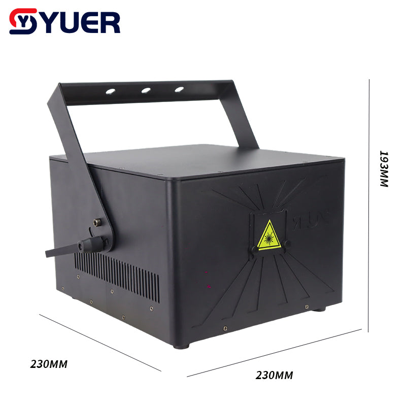 YUER™️  New 10W 15W RGB Full Color Laser Light With APP Control Stage Lights DMX512 For DJ Disco Wedding Bar Stage Effect