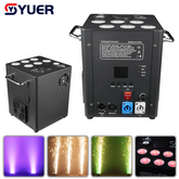 YUER™ 6x60W RGBW 4in1 Cold Spark Firework Machine DMX512 Remote Control For DJ Disco Party Bar Club Wedding Stage Effect Lighting