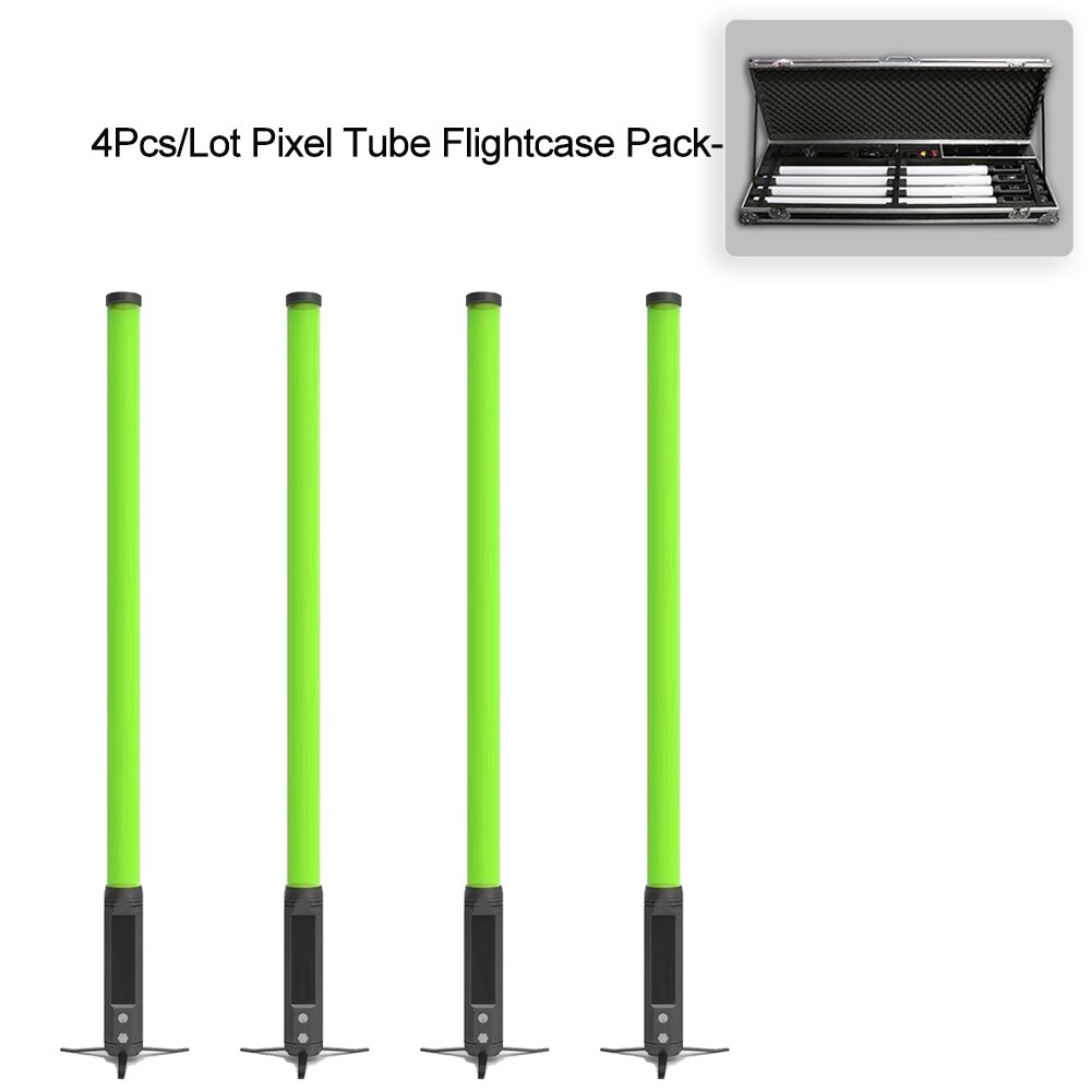 YUER™️ Pixel Tube Lighting Waterproof Battery DMX Wireless Wifi 360 Pixel Tube RGBWA 5in1 LED With Charge Case