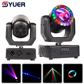 YUER™ MINI 15W RGBW 4in1 Beam Moving Head Light With Ring DMX512 Remote Control For DJ Disco Wedding Event Party Bar Club Stage Show