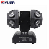YUER™️ 12X10W RGBW 4EN1 Lumière de tête mobile à double tête pour DJ, Discothèque, Scène, Mariage, Fête Musicale, Bar