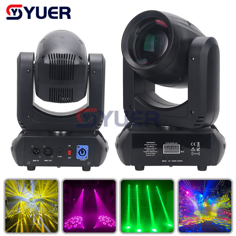 YUER™️ NEW Mini LED Moving Head Light 150W Beam+Spot+ 18 Rotating Prisms Dj Dmx Stage Light Effect Light Disco Dj Music Party Bar