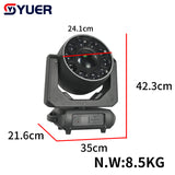 YUER™️ 10x15W RGBW 4in1 Bee Eye Wash+100W Beam Moving Head Light With Aperture DMX512 22/28/64CH  For DJ Bar Disco Concert Party Activities