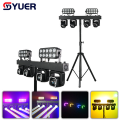 YUER™ 4x40W RGBW 4in1 +20x6W RGB Bar Bracket Light Beam Wash Effect DMX512 Sound Control For DJ Disco Party Bar Club Wedding Stage Lighting