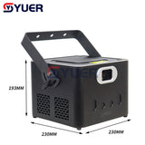 YUER™️ NEW ILDA 8W Animation Scanner RGB Laser Lines Beam Stage Light Projector DMX DJ Disco Dance Bar Professional Laser Light