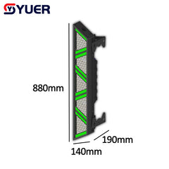 YUER™️ Lampe flash rétro à LED ambre 5x60W avec lumière noire auxiliaire DMX512 DJ Son Fête Musique Danse Club DJ Effet Scène S-Tribe